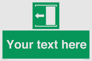 Custom Slide to Open Sign